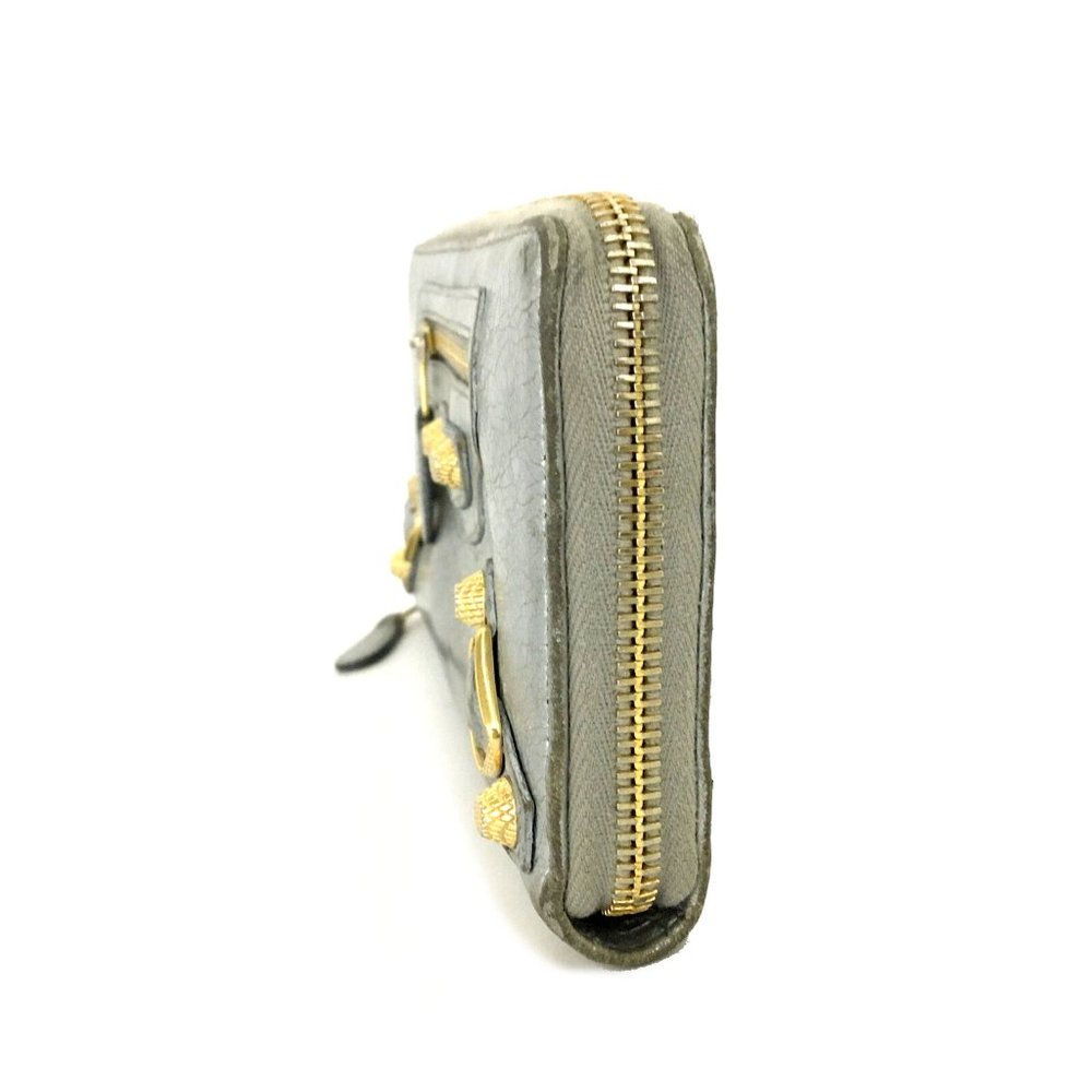 BALENCIAGA The City Leather Zip Around Long Wallet /1D6891 - Picture 2 of 8